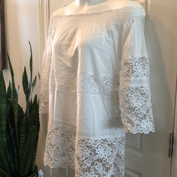 Chico’s Off the shoulder tunic top - Picture 4 of 7